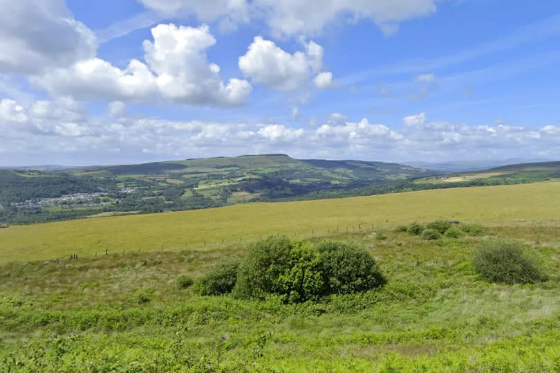 The views from the mountains near Tonna -  A new holiday site could be built here soon