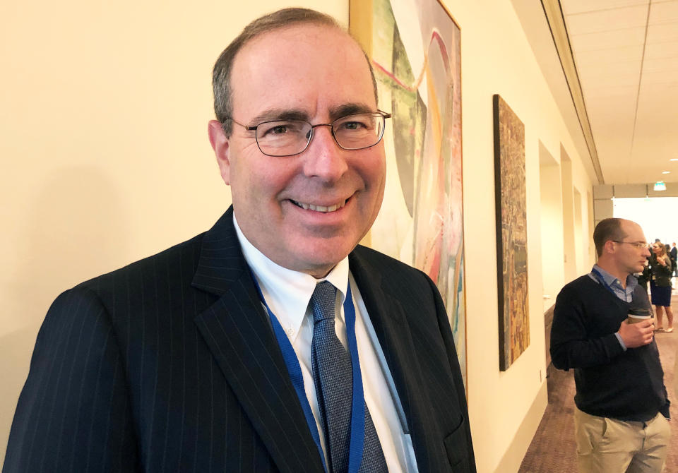 Federal Reserve Bank of Richmond President Thomas Barkin poses during a break at a Dallas Fed conference on technology in Dallas, Texas, U.S., May 23, 2019.  REUTERS/Ann Saphir