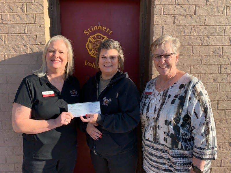 Education Credit Union Foundation (ECU Foundation) announced this week $29,000 in donation to assist organizations including the Stinnett Volunteer Fire Department.