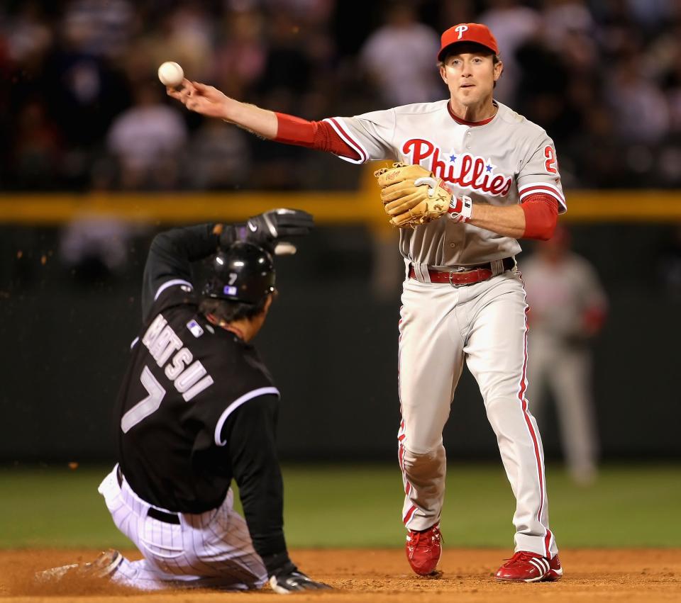 Chase Utley。(Photo by Doug Pensinger/Getty Images)