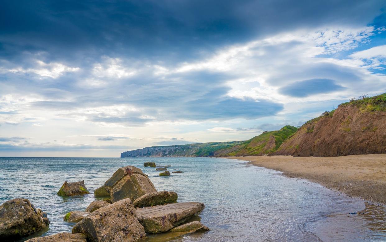 Be on the lookout for giant sea monsters in Filey - This content is subject to copyright.