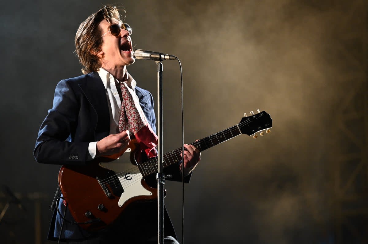 Alex Turner performs at the Clockenflap music festival in Hong Kong in March (AFP via Getty Images)