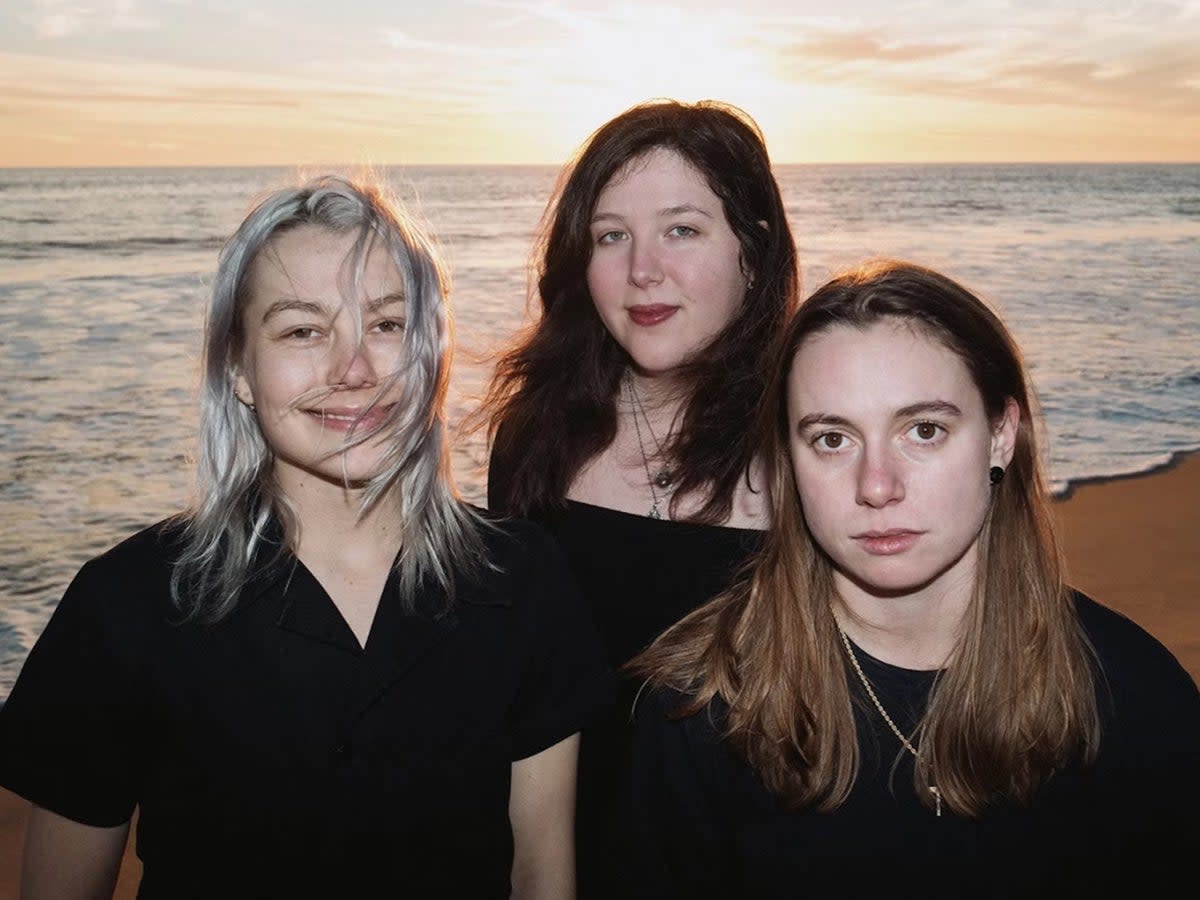 From left to right: Phoebe Bridgers, Lucy Dacus, Julien Baker  (Harrison Whitford)