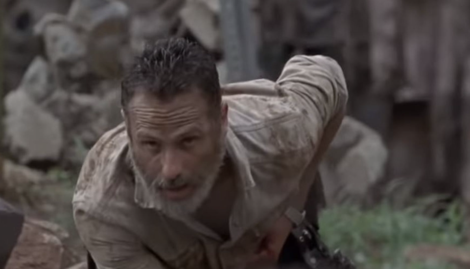 Rick's final scene in "The Walking Dead"