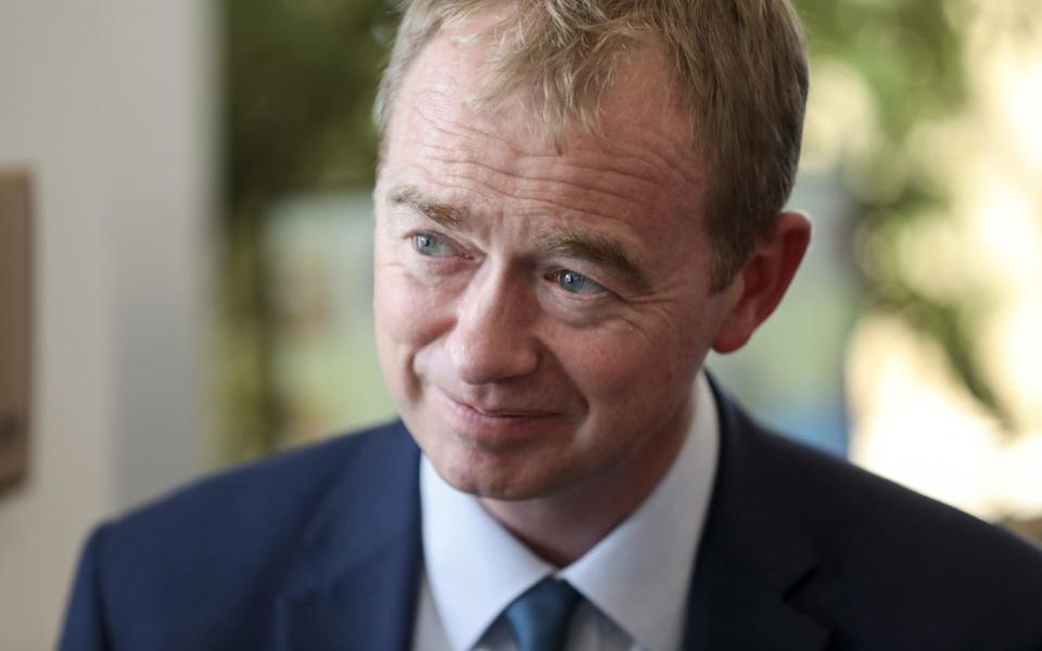 Tim Farron, the leader of the Liberal Democrats - Credit: Simon Dawson/Bloomberg