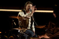 Morgan Wallen performs at the Billboard Music Awards on Sunday, May 15, 2022, at the MGM Grand Garden Arena in Las Vegas. (AP Photo/Chris Pizzello)