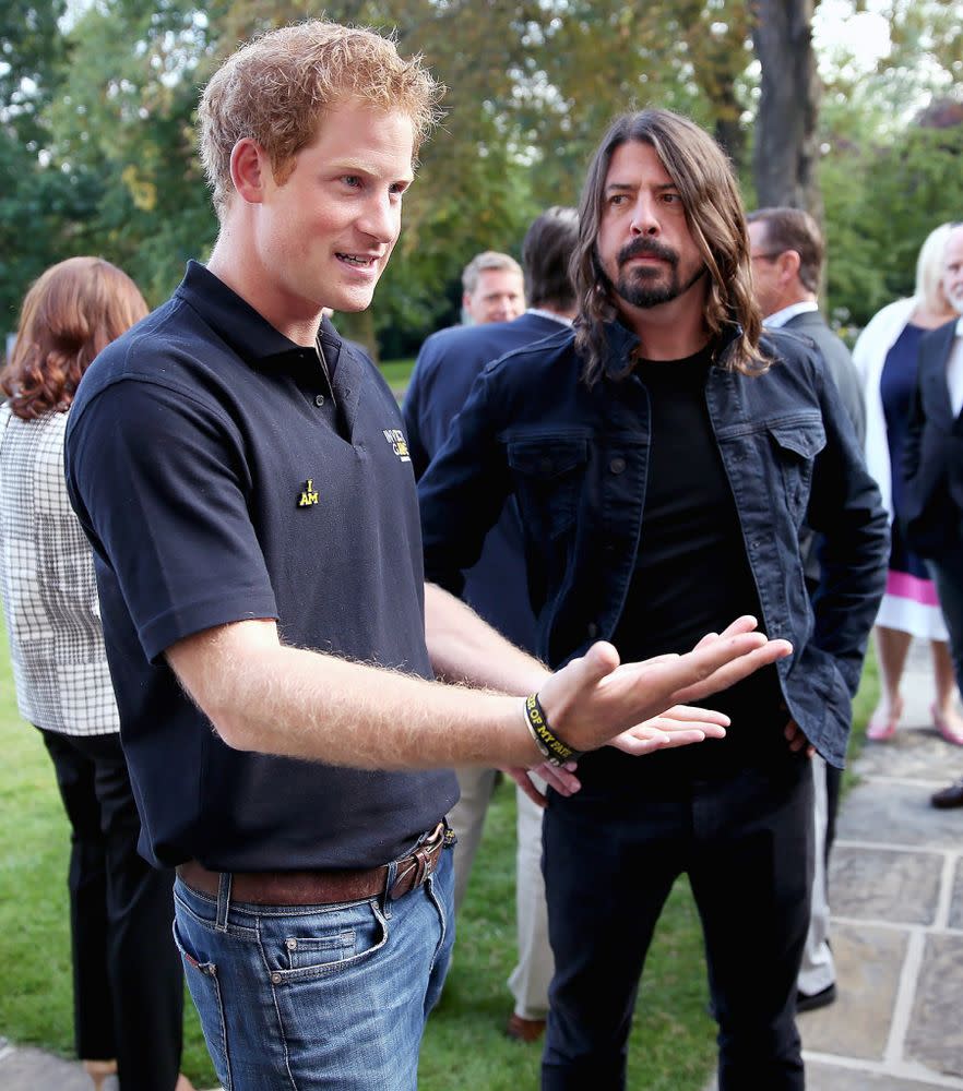Prince Harry and Dave Grohl