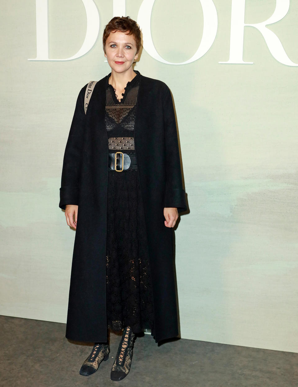 <p>Maggie Gyllenhaal arrives at the Dior fashion show on Sept. 27 as Paris Fashion Week kicks off in France. </p>