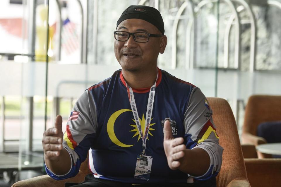 Hanuar Misron, 46, said that he was so proud to be a part of the KMJG19 and contribute to the nation. — Picture by Miera Zulyana