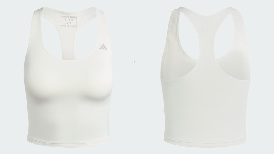 夏天必備Bra Top：adidas「2 IN 1運動背心」，NT$1690！圖片來源：adidas