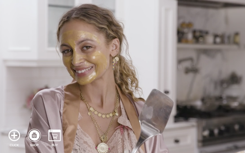 Nicole Richie slathered with her 24K Manuka Honey Facial Mask