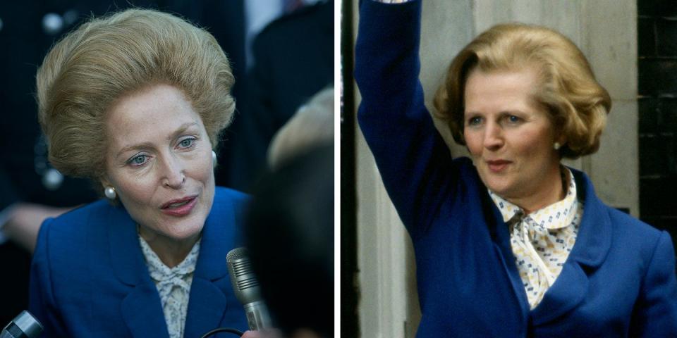 Gillian Anderson as Margaret Thatcher