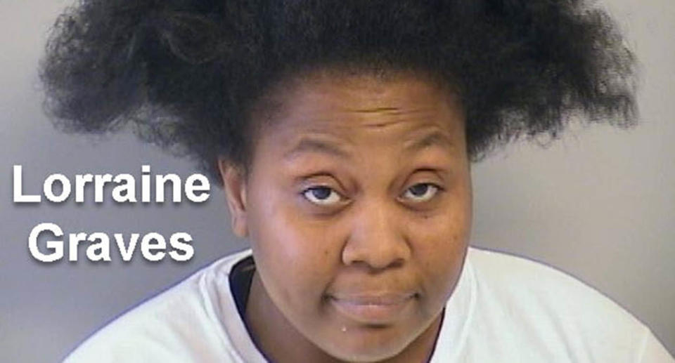 A photo of Lorraine Graves, who was arrested after she commented on Tulsa Police Department's 'most wanted' post in relation to a murder in March.