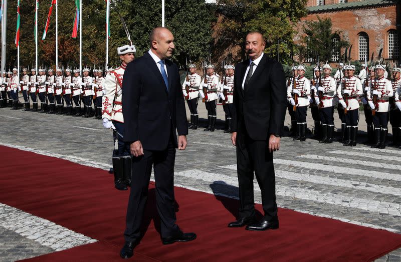 Azeri President Ilham Aliyev meets his Bulgarian counterpart Rumen Radev in Sofia