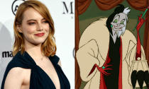 <p>Disney is doing a Maleficent with <em>101 Dalmations</em> by doing a live-action remake focused on villain Cruella De Vil. Emma Stone is confirmed to play the fur-loving antagonist in the film reportedly being set in 1980s Britain. <em>Fifty Shades</em> writer Kelly Marvel is penning the script with Steve Zissis (with help from Aline Brosh McKenna and Jez Butterworth), which is said to include 70s punk plot elements. <em>I, Tonya</em> director Craig Gillespie is in talks to helm. </p>