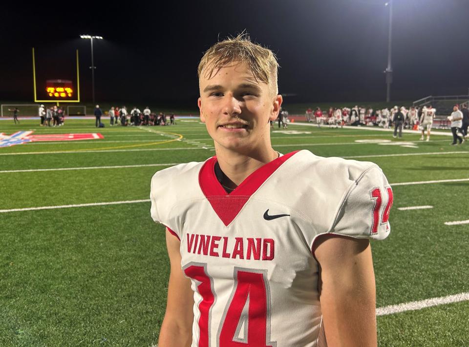 Vineland's Collin Graiff booted one of the biggest field goals in program history. His 32-yard field goal in the fourth quarter was the difference in a 3-0 win over Pennsauken on Friday and might have punched the Fighting Clan's ticket into the postseason.