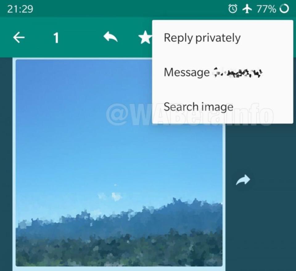 WhatsApp image search