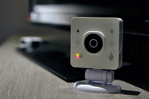 The Singtel Smart Hub is small, and even doubles as a security camera.