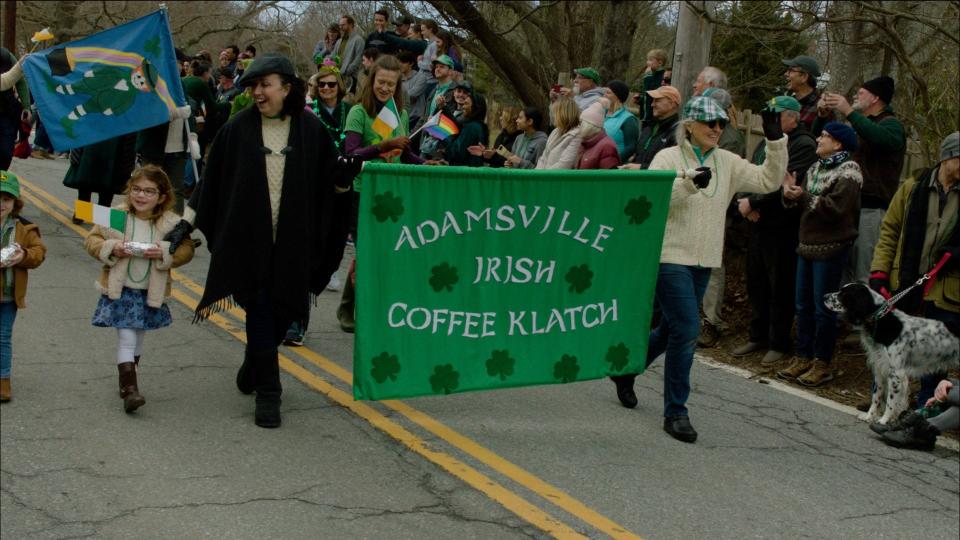 "The World's Shortest St. Paddy's Day Parade" in the Little Compton village of Adamsville is scheduled for 3 p.m. on March 17.