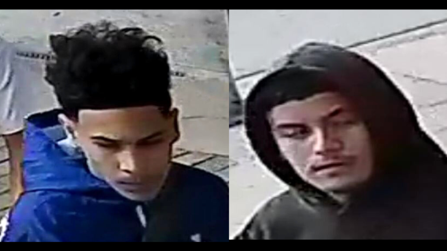 Suspects captured on security video who are wanted for a series of flash mob robberies targeting stores in L.A. County. (Los Angeles Police Department)