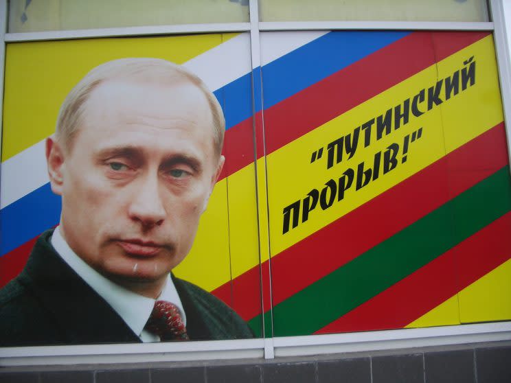 Los retratos de Putin abundan en la capital de Transnistria (Buen Viajero – Flickr CC)