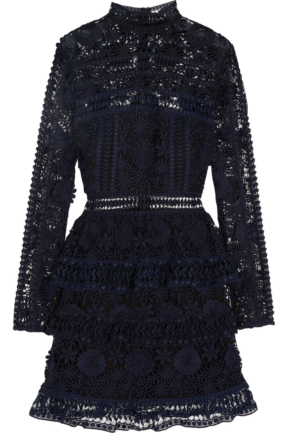 <p>Wonderfully wearable, Self Portrait has become one of the fashion world’s hottest brands in the last few years. This long sleeve lace mini dress would make any woman exceedingly happy – trust us. </p>