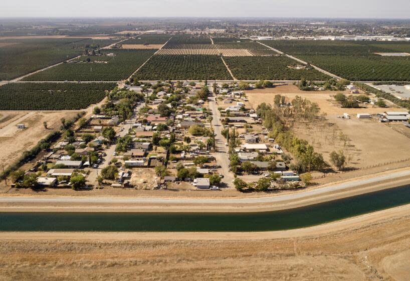 The Friant-Kern Canal passes to the east of Tooleville ironically bypassing a town without drinking water.