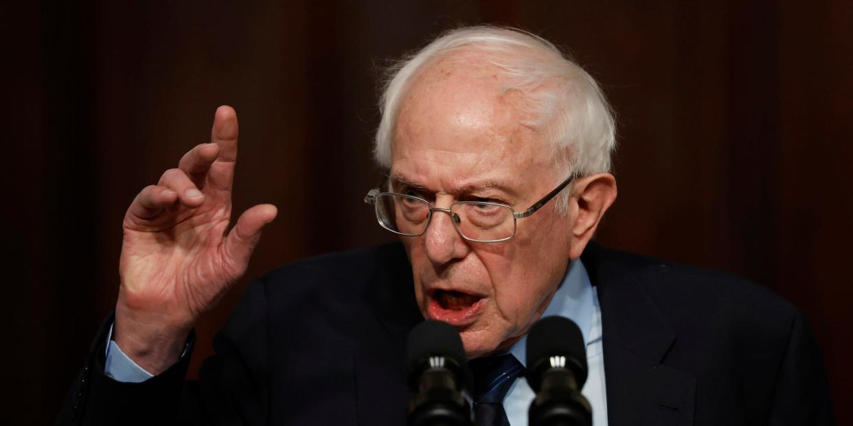 Sen. Bernie Sanders of Vermont at a White House event on April 3, 2024.