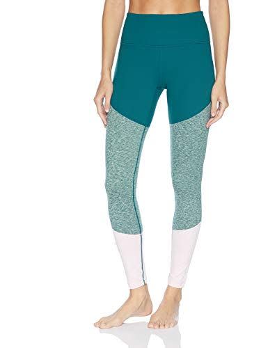 7) Core 10 Women's Standard Tri-Color Yoga Full-Length Leggings