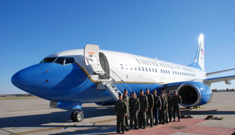 ▲美國空軍C-40C運輸機。（圖／美國空軍）