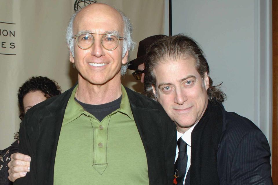 <p>Stephen Shugerman/Getty</p> Larry David (left) and Richard Lewis