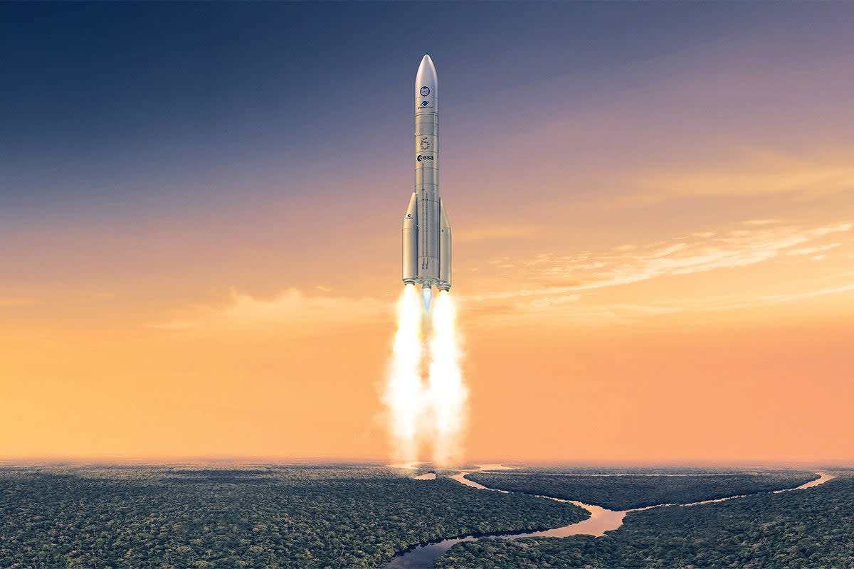 The Ariane 6 is a European Space Agency spacecraft, Europe’s equivalent of SpaceX’s Falcon 9 rocket (ESA)