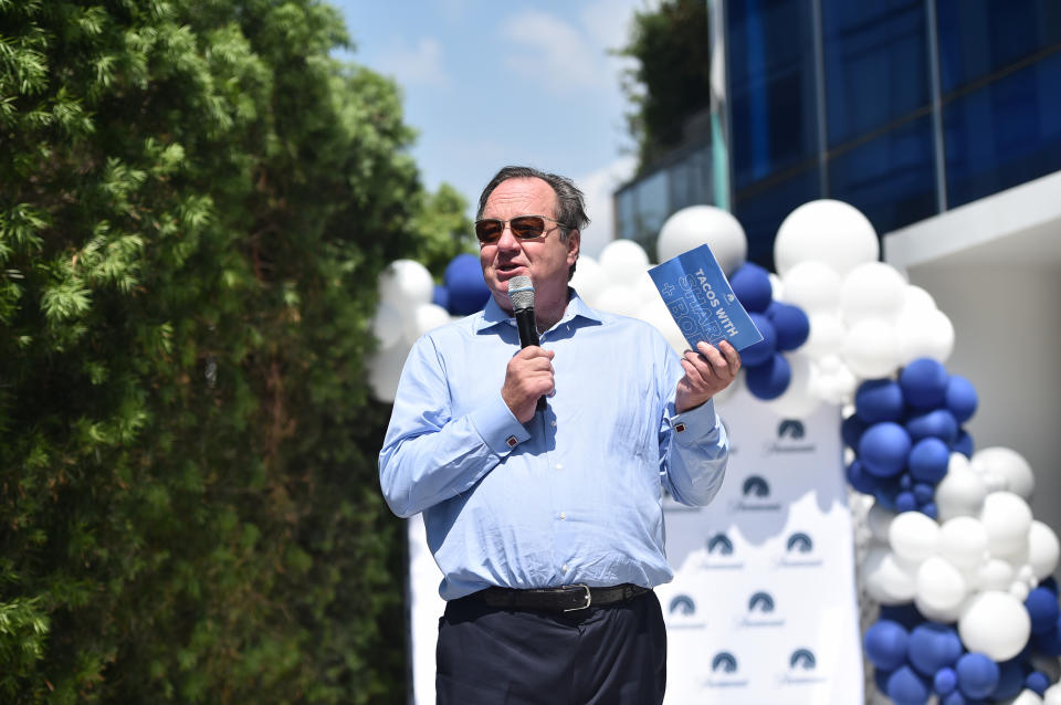 Bob Bakish attends Lunch with Bob and Shar at Paramount Studios on September 13, 2022 in Los Angeles - Credit: Getty Images for Paramount