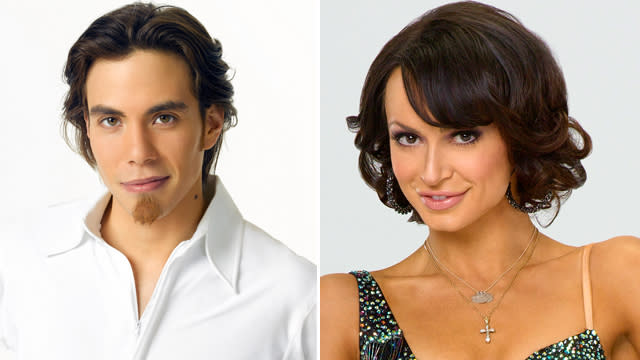 <b>Apolo Anton Ohno and Karina Smirnoff</b> -- The former U.S. Olympic speed skater and eight-time medalist is paired up with season 13 champ Karina Smirnoff, who returns for her 12th season. Ohno won season 4 with pro partner Julianne Hough, who has since left the show.