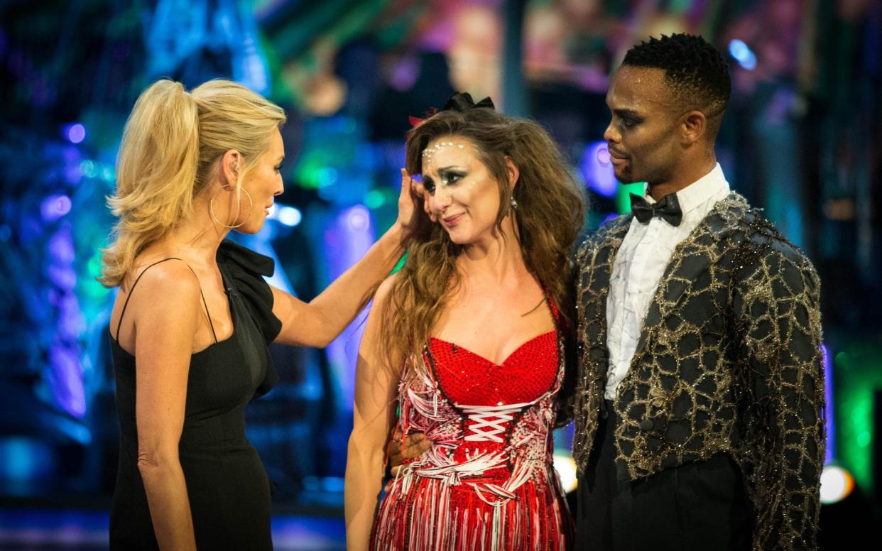 Johannes Radebe and partner Catherine Tyldesley were the losers this evening - WARNING: Use of this copyright image is subject to the terms of use of BBC Pictures' Digital Picture