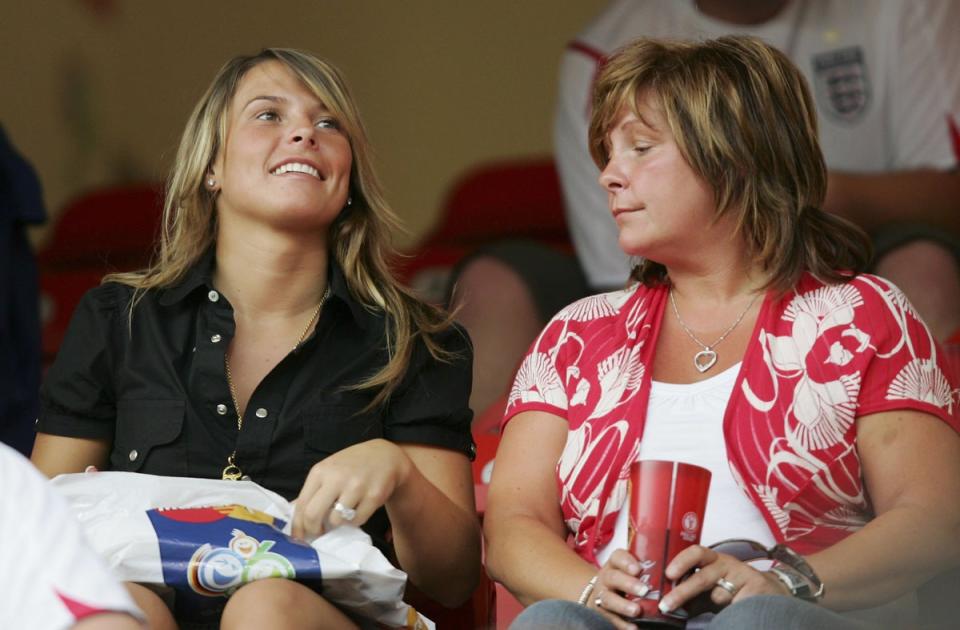 Coleen and her mum Colette at the World Cup in 2006 (Getty Images)