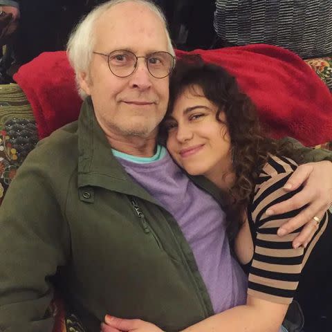 <p>Chevy Chase Instagram</p> Chevy Chase and his daughter Caley Chase.