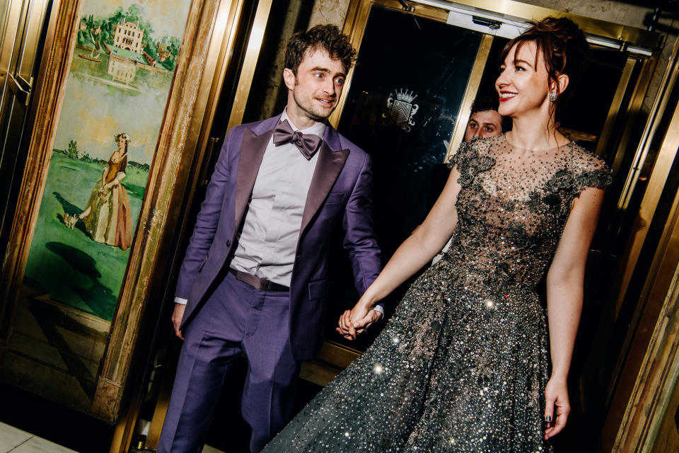 Daniel Radcliffe and Erin Darke at The 13th annual Tony's After-Party Hosted by Rick Miramontez and John Gore at the The Carlyle on June 16, 2024 in New York, New York (Photo by Nina Westervelt/Variety via Getty Images)