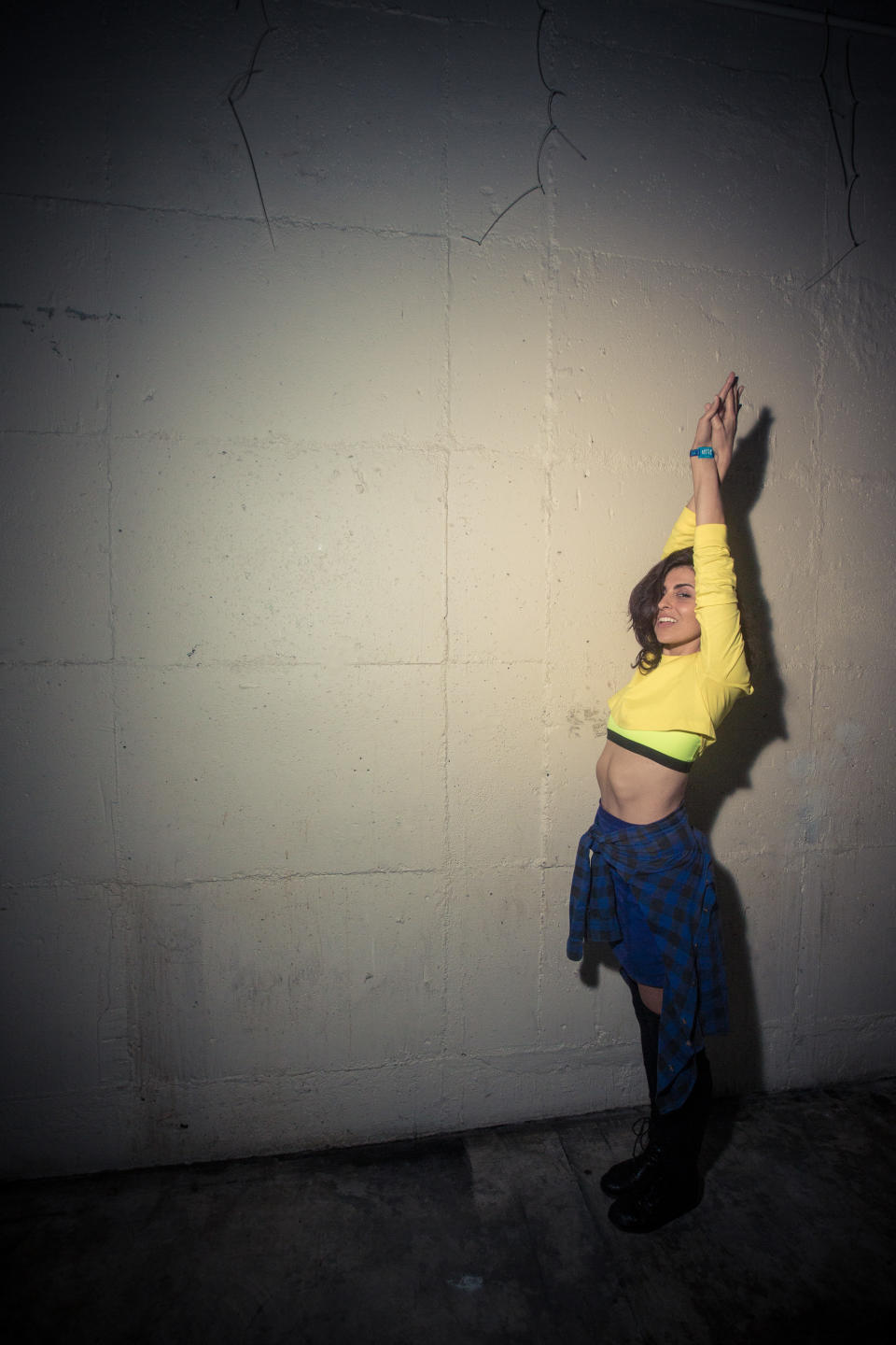 POMONA, CA - NOVEMBER 01:  (EDITOR'S NOTE: Image has been modified using digital filters) Producer Anna Lunoe poses backstage during day 1 of HARD Day of the Dead at Fairplex on November 1, 2014 in Pomona, California.  (Photo by Chelsea Lauren/WireImage)