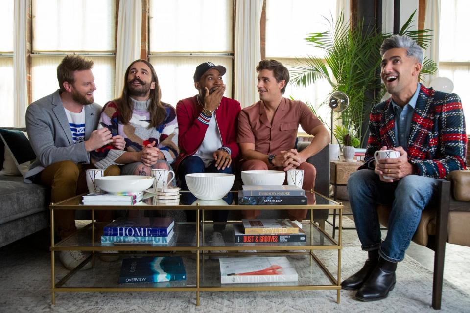 Bobby Berk, Jonathan Van Ness, Karamo Brown, Antoni Porowski, and Tan France on 'Queer Eye'