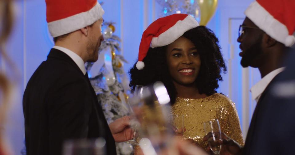 Holiday parties, fun though they may be, can also bring conflict. <a href="https://www.shutterstock.com/image-photo/young-multi-ethnical-friends-santa-claus-765732040?src=kdpX-pcz8LPvPLzBg4hnBQ-1-21" rel="nofollow noopener" target="_blank" data-ylk="slk:My Agency/Shutterstock.com;elm:context_link;itc:0;sec:content-canvas" class="link ">My Agency/Shutterstock.com</a>