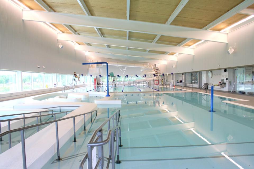 The pool at the East Hants Aquatic Centre is shown during working times.