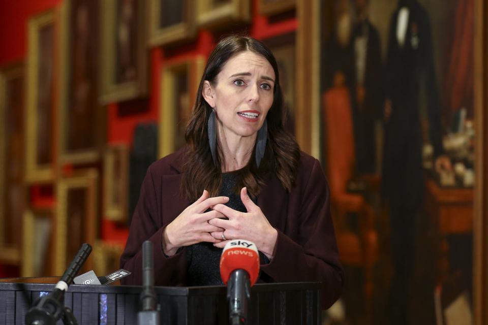 Prime Minister Jacinda Ardern speaks to media during a press conference at the Museum of New Zealand: Getty Images