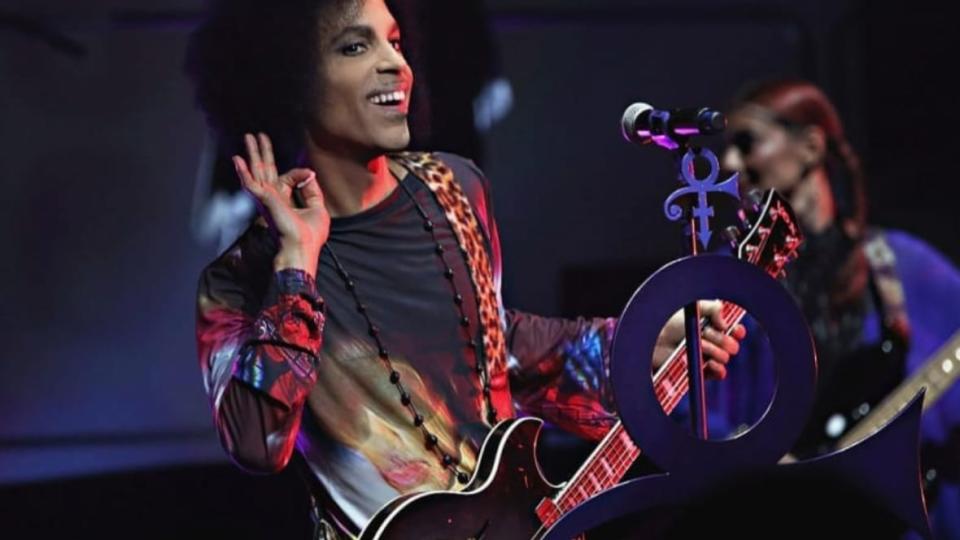 Prince performs onstage with 3rdeyegirl during the “HITnRUN” tour at Sony Centre for the Performing Arts on May 19, 2015, in Toronto. (Photo by Cindy Ord/Getty Images for NPG Records 2015)