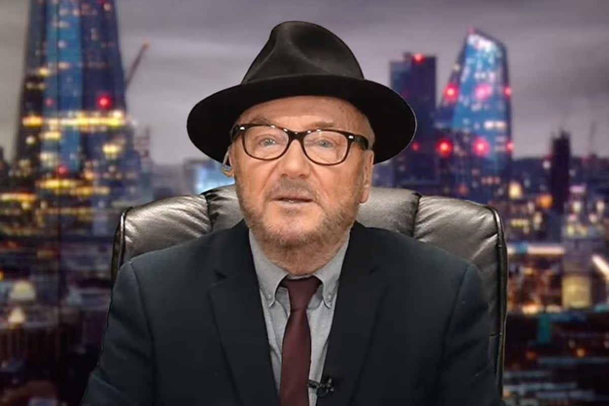 Galloway’s claims were condemned as ‘reckless’ and ‘irresponsible’ (YouTube)