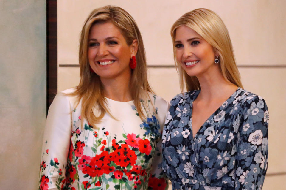 Daughter of US President Ivanka Trump and Queen Maxima of the Netherlands: Fabrizio Bensch/Reuters