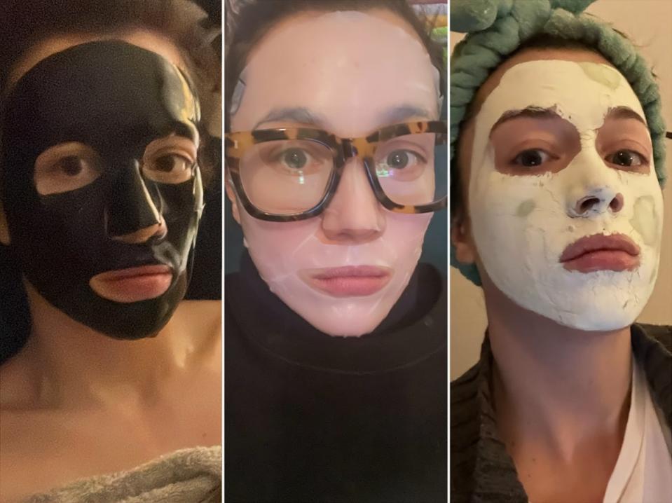 Three of the many treatments Olivia tried out during her skincare journey (Olivia Petter)