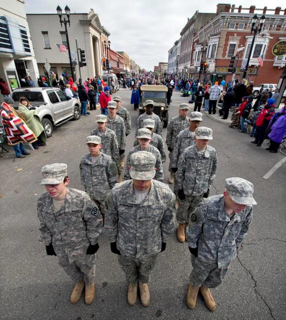 The Leavenworth County Veterans Day Parade bills itself as “the oldest Veterans Day observance in the nation and the largest parade west of the Mississippi.” It will begin at 10:30 a.m. Nov. 11 in downtown Leavenworth.