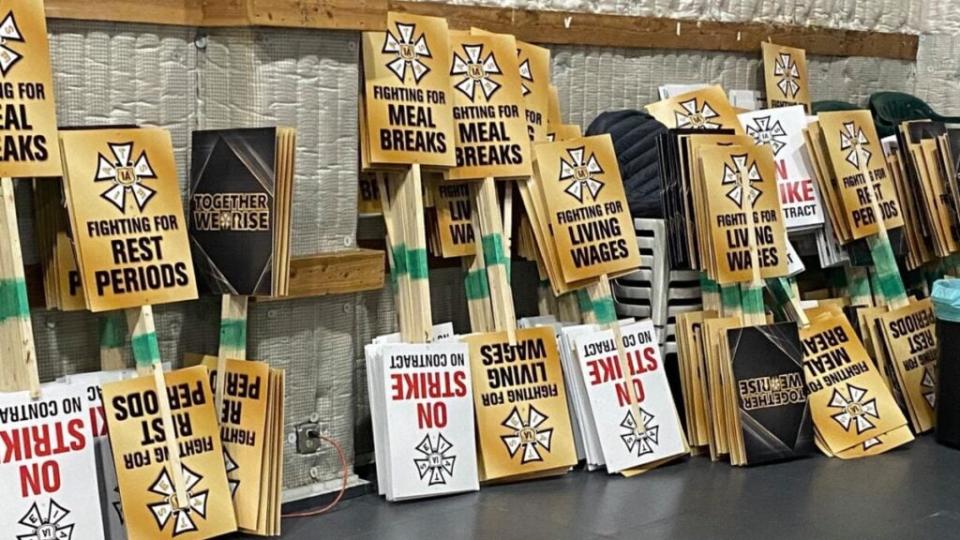 IATSE strike signs