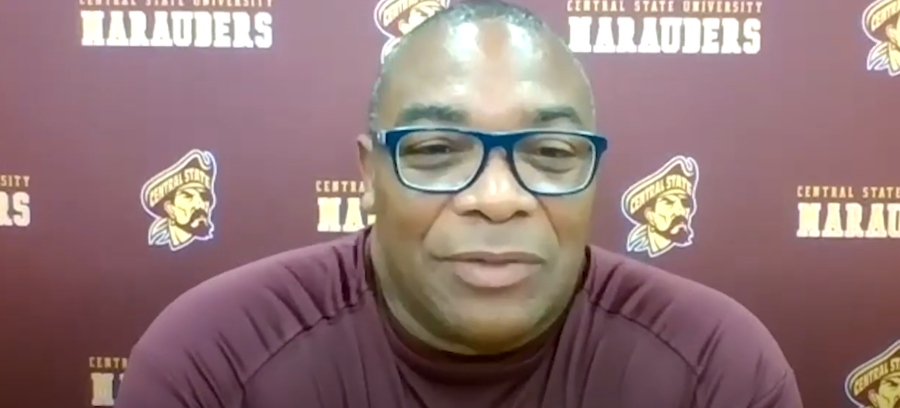 Central State University’s Kevin Porter is optimistic as he enters his second year as head football coach. (Source: YouTube screen grab via the Pro Football Hall of Fame)